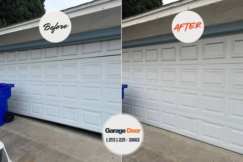 Before and after: garage door installation East Palatka, FL